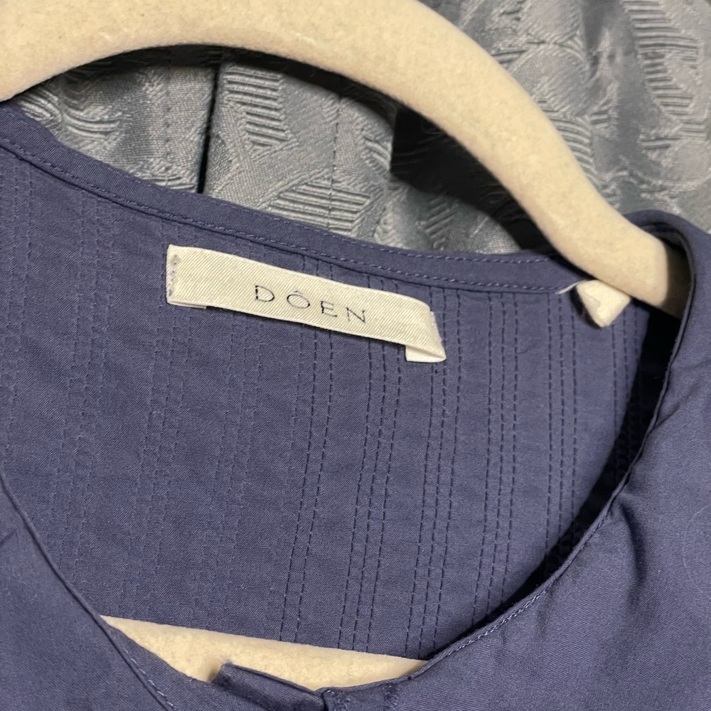 Doen Hickory Ruffled Embroidered Organic Cotton-Poplin Blouse - Picture 5 of 6
